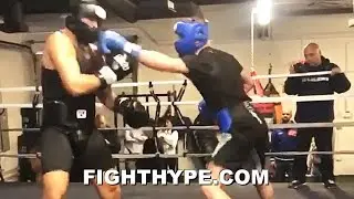 CALEB PLANT CHECKS AHMED ELBIALI WITH NEW 