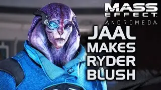 Mass Effect Andromeda - Jaal makes Ryder Blush