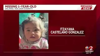 Missing child alert issued for 1-year-old last seen in DeLand