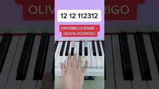 How to play Drivers License in 7s (Piano Tutorial) #easypianotutorial #pianobeginner #summypiano