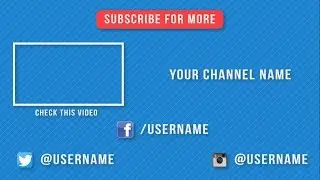 (New) FREE 2D Outro Template - After Effects 2D Outro ◄ Free Download ► #2