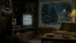 You fell asleep on the couch in 2002 (Blizzard Outside) ❄️ Muffled Pop, TV Static & Kitchen Sounds