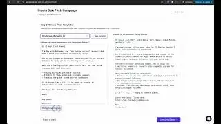 Pitch an entire media list with a custom template