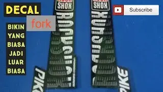 fORK MTB MURAH JADI LOOK SULTAN|decal fork