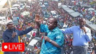 🔴 #Live: Gachagua, Kalonzo, Matiangi, Karua Holds Mega Rally in Nairobi CBD after Meeting Police IG🔥