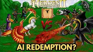 Fheroes2 - Sorceress V/S Warlocks - 100 Weeks Growth - AUTO v/s MANUAL COMBAT - AI Redemption?