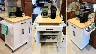 Полная сборка и демонстрационный обзор кухонной тележки Yaheetech