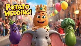Potato Wedding Parade 🥔👑 | Funny Kids Song & Dance Celebration | #Kids Song #Rhymes 