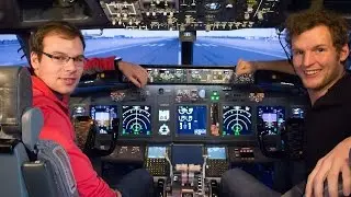 Oslo to Bergen - pilot and air traffic controller in B737.800 sim