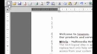 Microsoft Office Word 2003 Remove line numbers