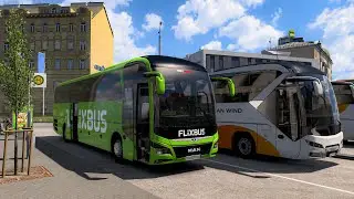 MAN Lion's City Coach Bus 2023 | Brno (Czechia) to Leipzig (Germany) | ETS2 FlixBus Edition