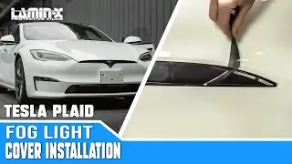 Tesla Model S Plaid - Lamin-x Fog Light Cover Options and Installation