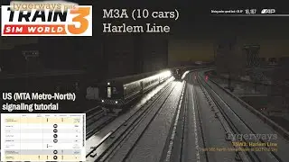 US signaling (MTA Metro-North) on the Budd M3A and the Harlem line (TSW | US signaling tutorial)