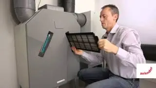 Zehnder komfortable Raumlüftung: Filterwechsel im Lüftungsgerät Zehnder ComfoAir 350