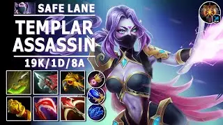 Templar Assassin Safe Lane | 7.30c | Great Hard Carry Play | Dota 2 Immortal Gameplay