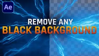 Best Techniques - Remove Black Backgrounds in After Effects!