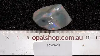 Ro2420 - Rubbed opal Single from Lightning Ridge, Australia