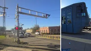 Sacramento Light Rail Ride - University/65th Street Station - 16th Street Station