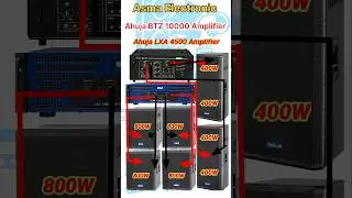 Ahuja BTZ10000 AmplifierAhuja/LXA 4500 Watt  Amplifier 2Bass 2Top connection