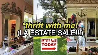 MASSIVE LA ESTATE SALE!!! (a HUGE vintage house) + try on haul!