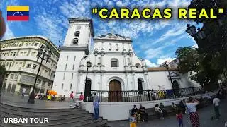 Historic Center of CARACAS: Plaza Bol&iacute;var & Old City 🇻🇪 Walking Tour 4K | Centro de Caracas (4K)