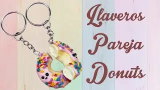 Como hacer llaveros de Dona Pareja hechos a mano con Pasta Flexible o Porcelana Fr&iacute;a. 