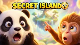 Panda & Monkey Found a SECRET Island 😱 | Magic Adventure