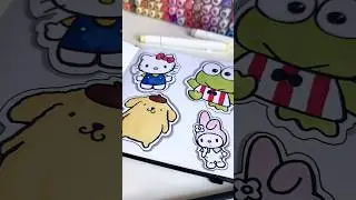 Hello Kitty and Friends | Full Page #drawing #draw #desenho #sketch #ardrawingapp