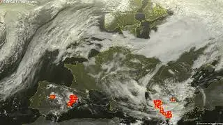 Sat24 lightning video impression for Saturday, November 12, 2022