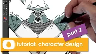 How to Create a Crusader - Character Drawing Tutorial (Part 2 - Silhouette)