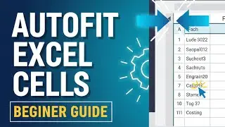 How to AutoFit Column Width in Excel | Resize Cells Automatically (Beginner Guide)