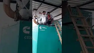 Cummins 320 kva m Dual Fuel ki  pollution test karwaya