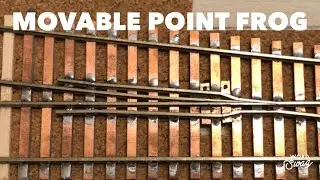 Movable Point Frog Turnout Prototype Handlaid in HO Scale