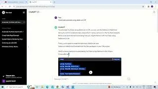 Automate Youtube serach you ChatGPT in 1 Minute | Selenium C# | AI tools #chatgpt #chatgpt4