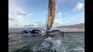 Circumnavigation in 42 days - Fran&ccedil;ois Gabart (MACIF) arrives Brest - by yachtfernsehen.com