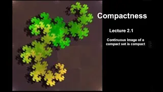 Continuous Image of a Compact set is compact