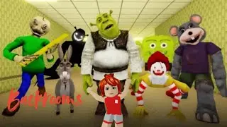 LILI Escapes Shrek's Monsters in the Backroom in Roblox Game