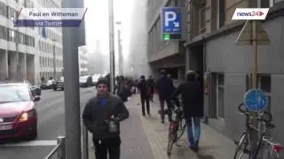 Panic in the streets after explosion at metro station in Brussels