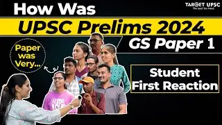 How Was UPSC Prelims 2024 GS Paper 1 | Student First Reaction | Paper was Very.....#upscprelims2024