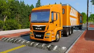 🔴Trucks Vs Speed Bumps - BeamNG.Drive