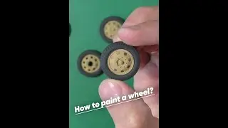 Как покрасить колеса сборной модели? Маски из BLU TACK #shorts