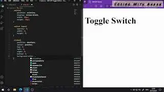 How To Create A Toggle Switch | Coding | #toggleswitch #codingwithahaan #software