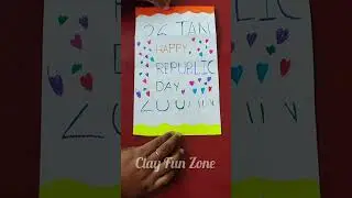 EASY REPUBLIC DAY GREETING CARD/ REPUBLIC DAY CRAFT IDEA #viral #republicday #shortvideo