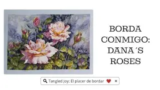 Borda Conmigo: Dana´s Roses en Lino  36 Count