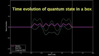 Time evolution of the quantum state in a box