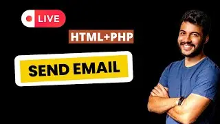 html webpage se email kaise bheje? how to send email using html and php || Live Coding