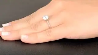 Enya's Round Cut Cubic Zirconia Engagement Ring - 2.25 Carats