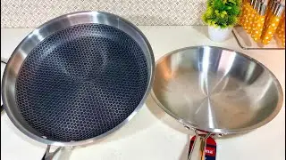 🍳Prestige HONEYCOMB TRIPLY STEEL Fry Pan Vs 🍳Maxima Plain TRIPLY STEEL Fry Pan | Best Triply Fry Pan