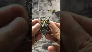 VIKING Owl Skull Necklace Necklace #shorts  #jewelry  #necklack #vikings   #norse   #owl  #skull
