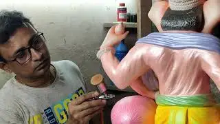 Vithal Ganpati Murti Painting Video with Rajesh L Hajare and team.
